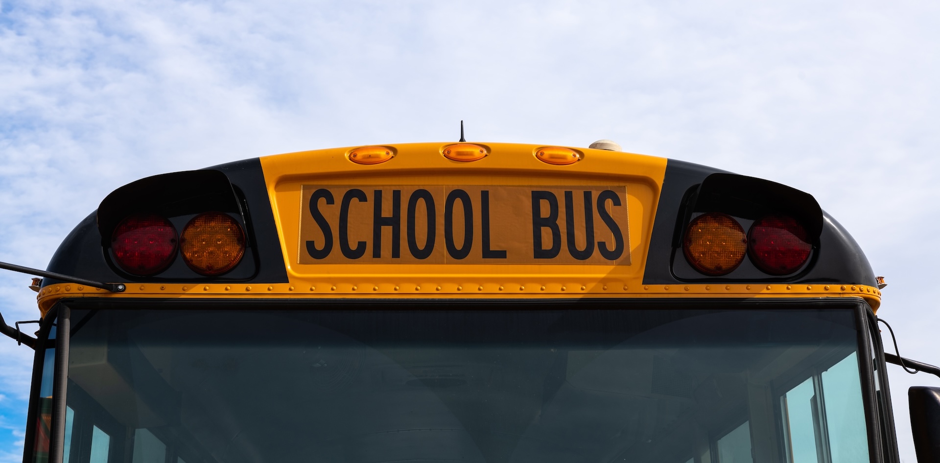 Close Up Of A School Bus